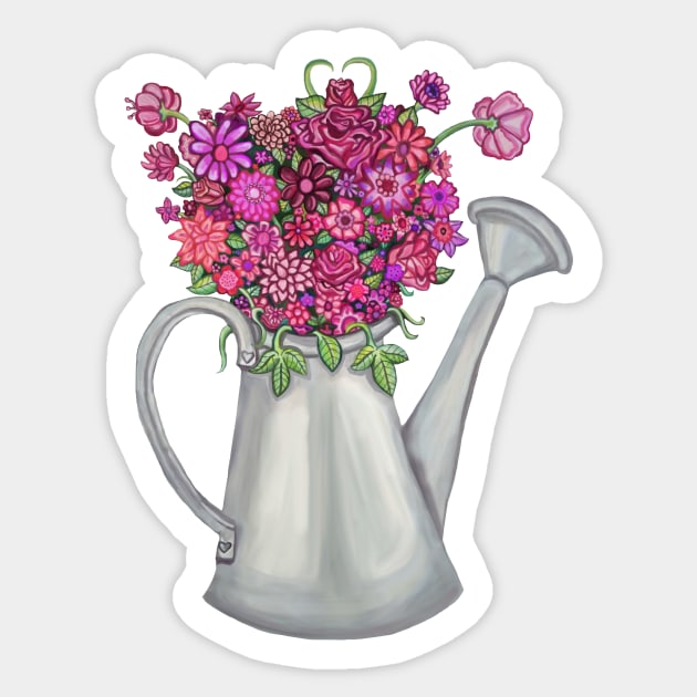 Blooming Bouquet Sticker by Art by Deborah Camp